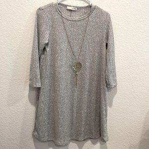 Jersey women dress- grey